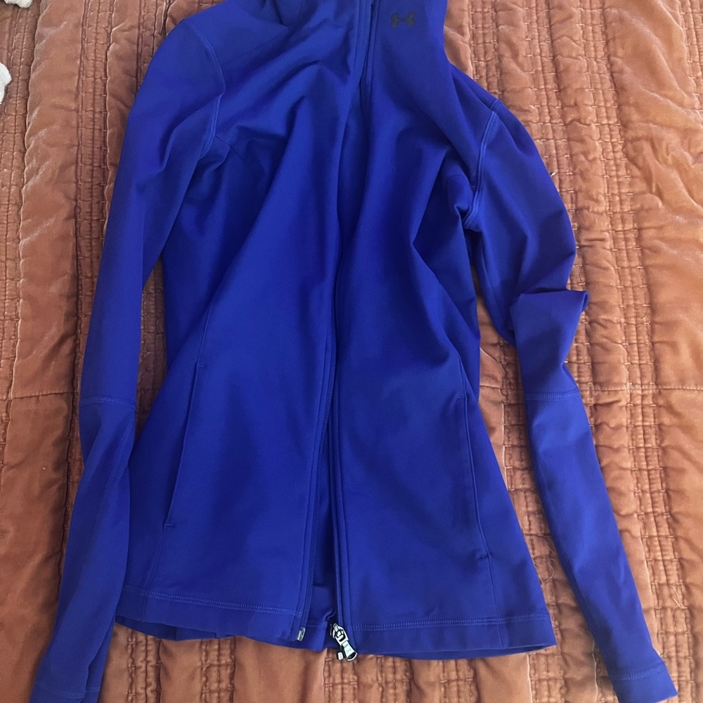 Under Armour Blue Ski Jacket Full-Length Zipper